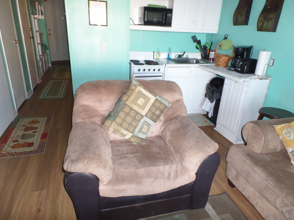 Den next to  Fully equipped mini kitchen