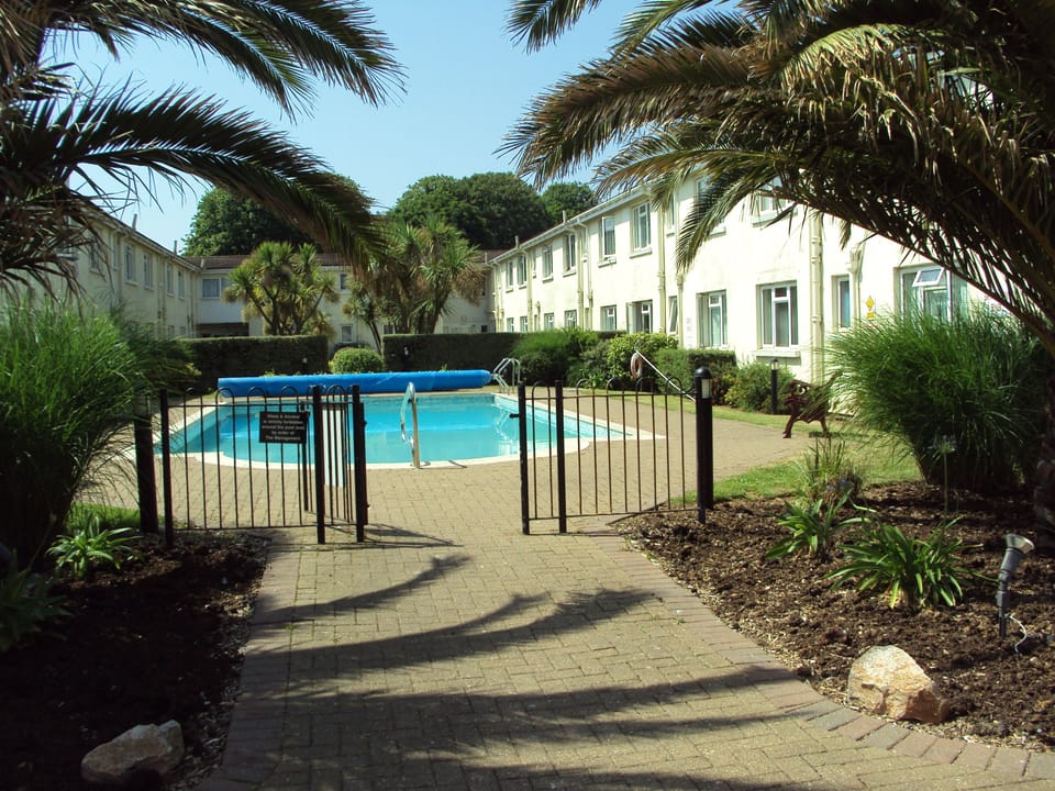 heated outdoor communal pool