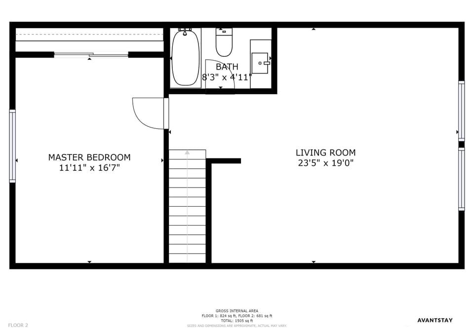 Second Floor of Alpine Bay.