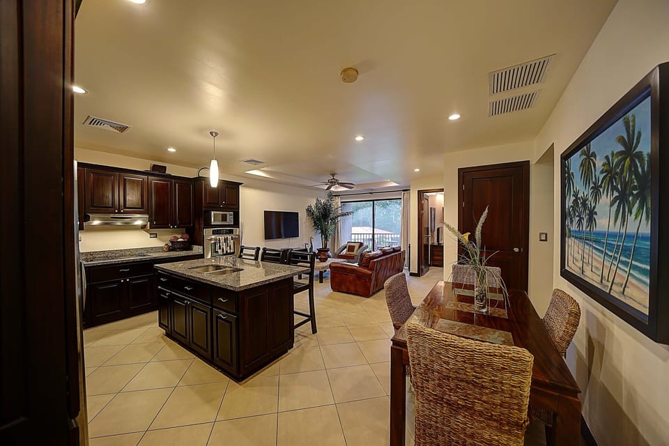 Kitchen, Dining Area, Living Room