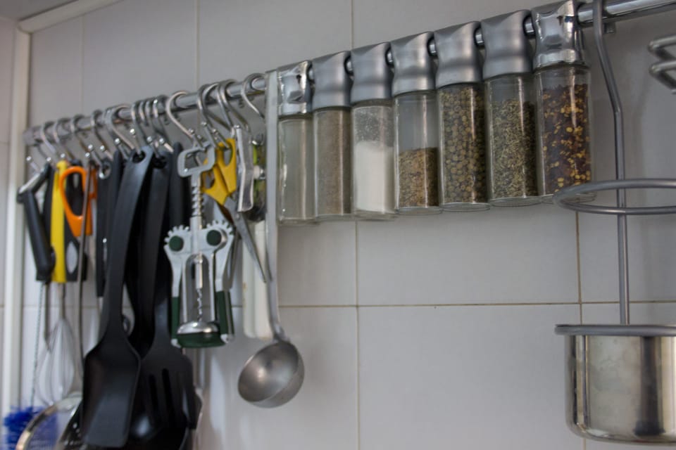 Spices and kitchen tools