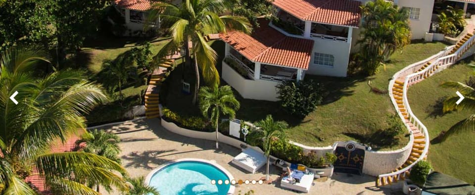 in a secluded part of the resort