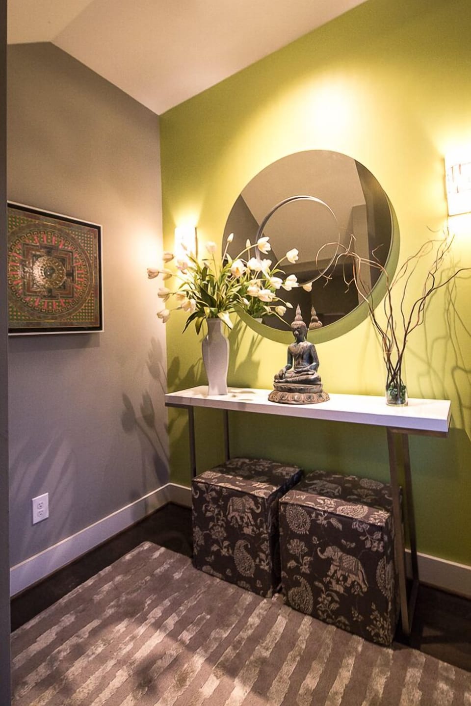 View of the front hallway.