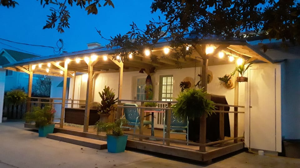 back covered porches with lights
