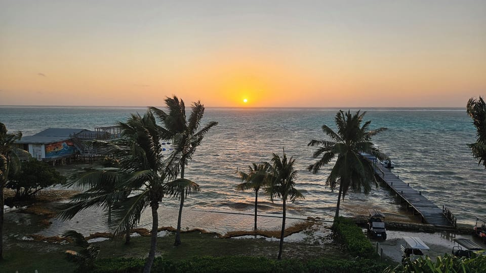 Sunrise from the rooftop.