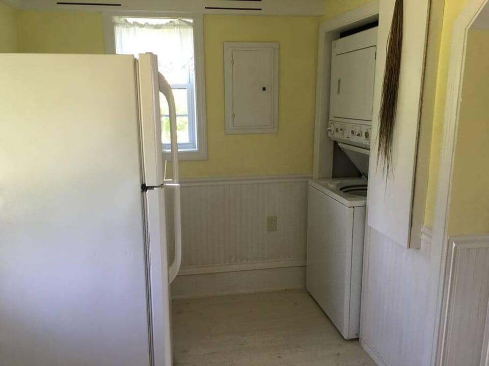 Laundry/ironing nook in the kitchen.