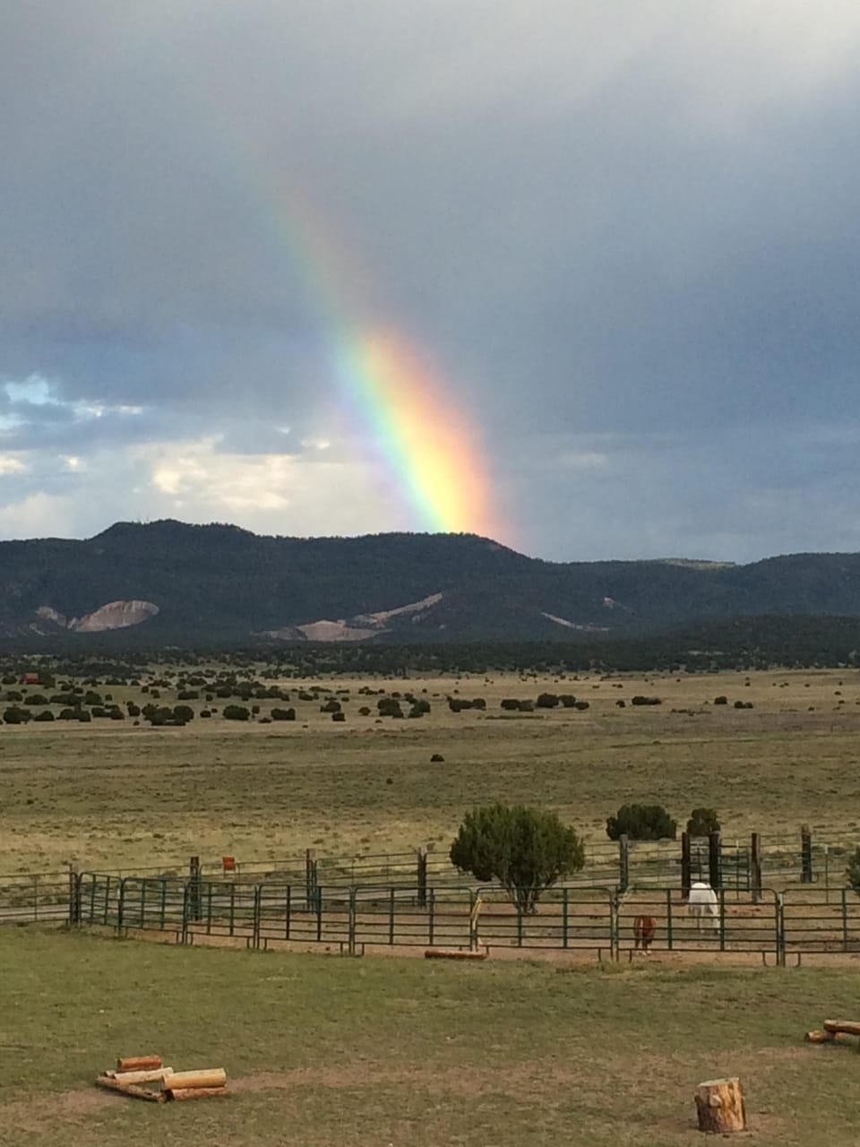 View from our balcony of Fox Peak