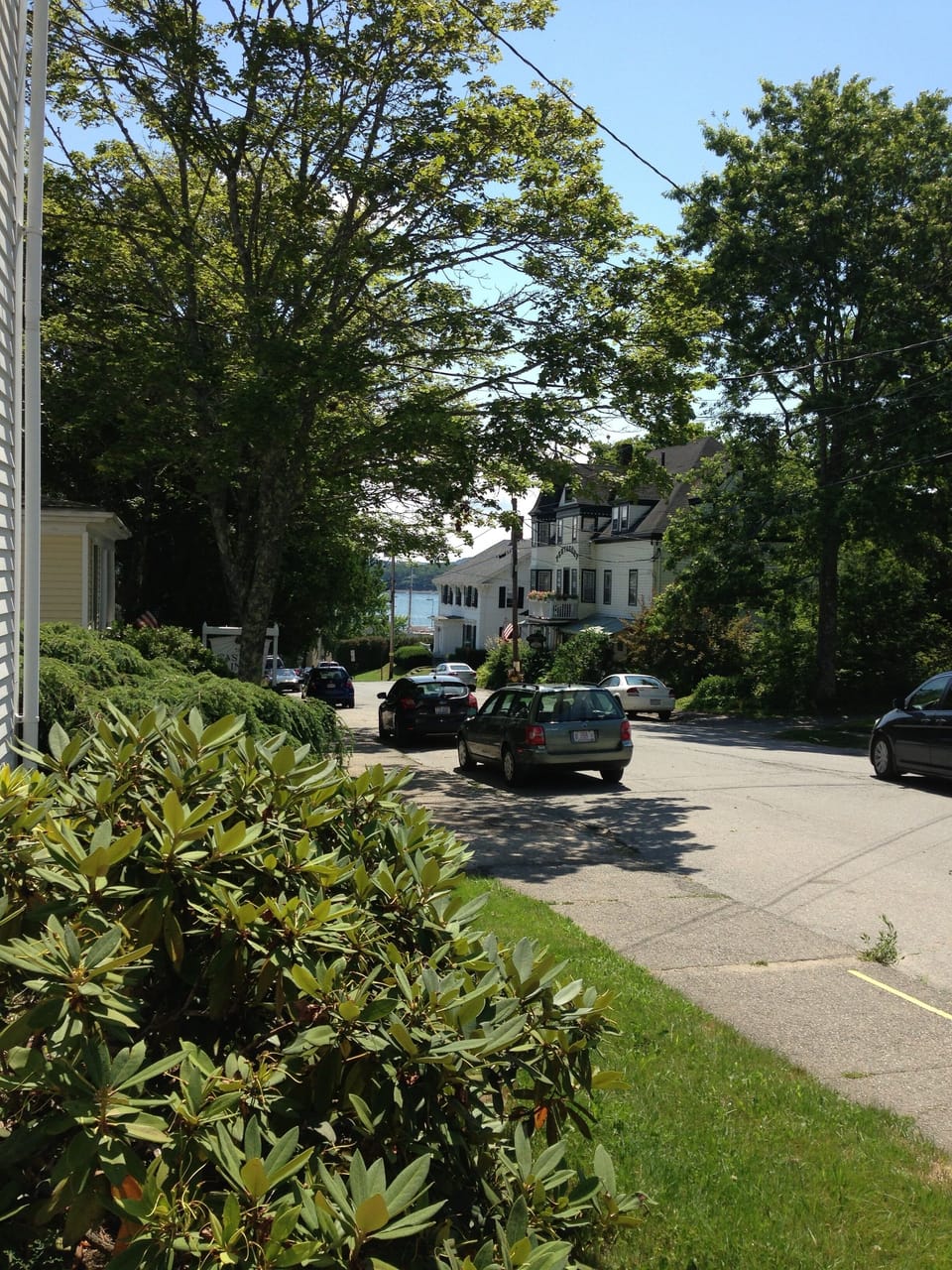 View from house toward town harbor