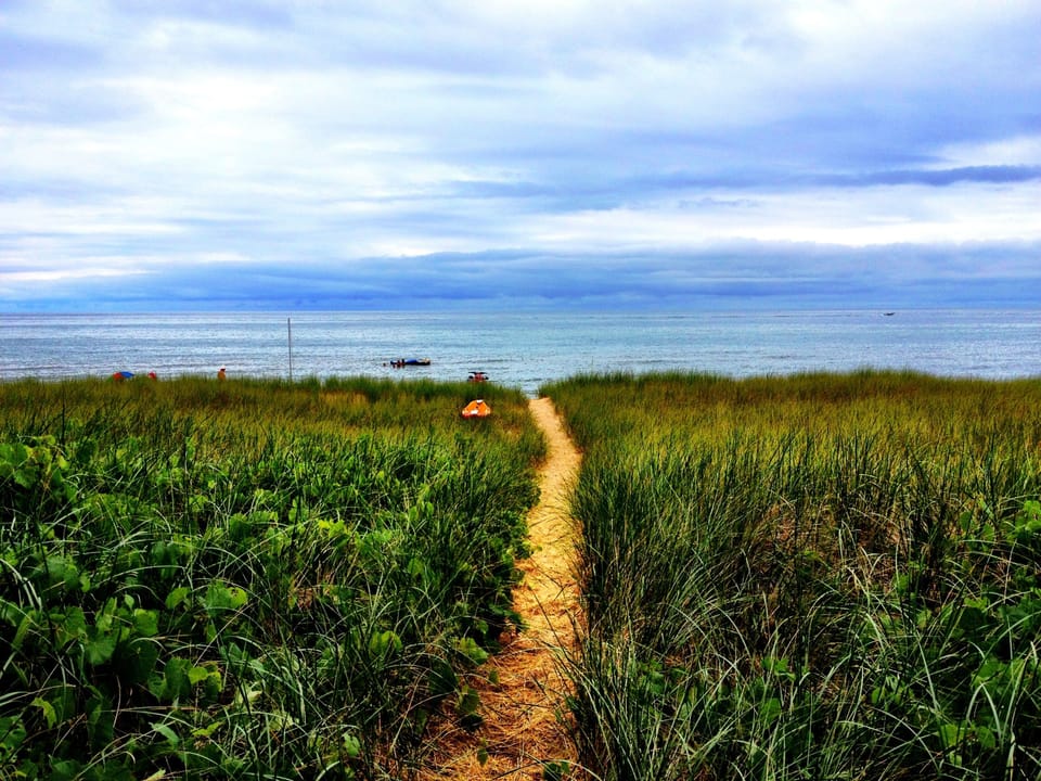 Path to your semi-private beach