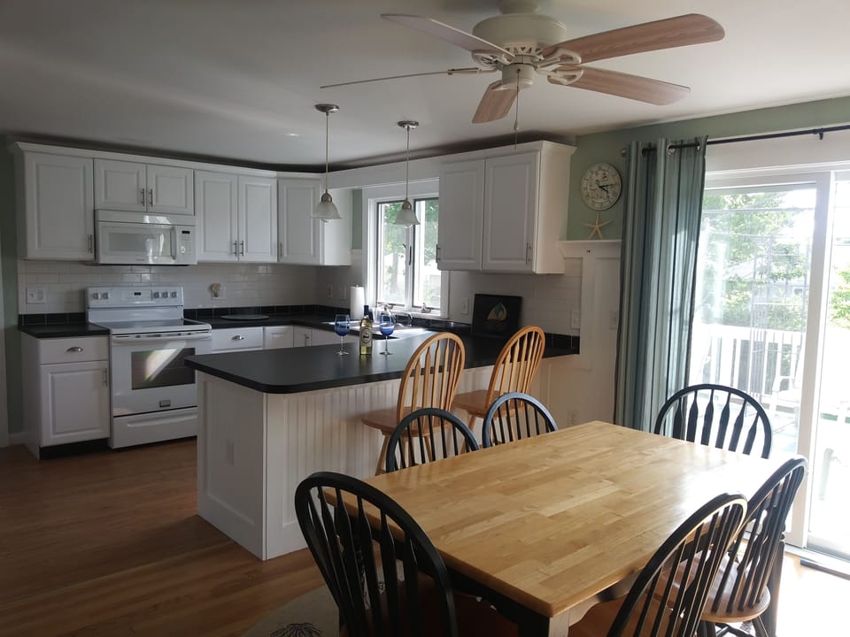 Brand new, open kitchen