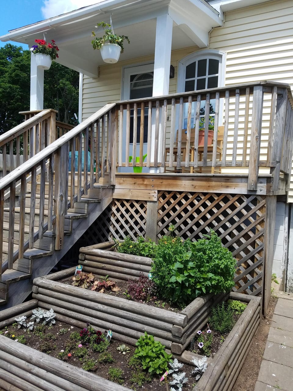 flower and "herb" garden