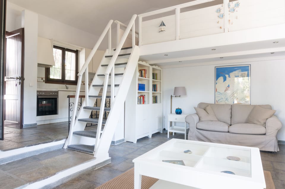Living room and kitchen