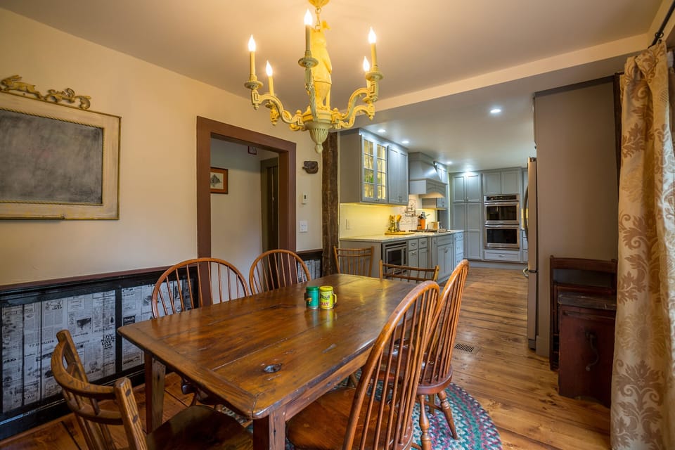 antique wood dining