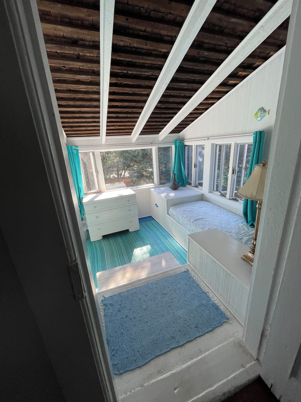 Porch Bedroom (West, King Bed)