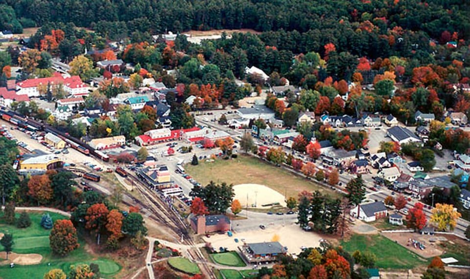 Aerial view of North Conway