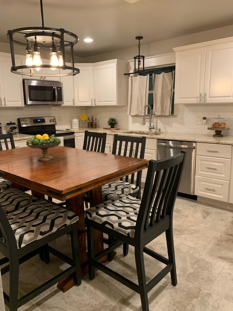 Kitchen and dining area