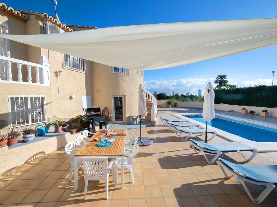 Furniture, Swimming Pool, Outdoor Furniture, Chair, Umbrella, Resort, Shade, Leisure, Awning, Outdoor Table
