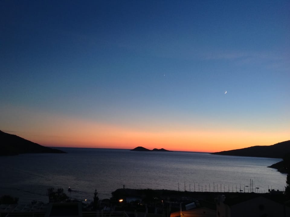 Sunset from the Roof Terrace
