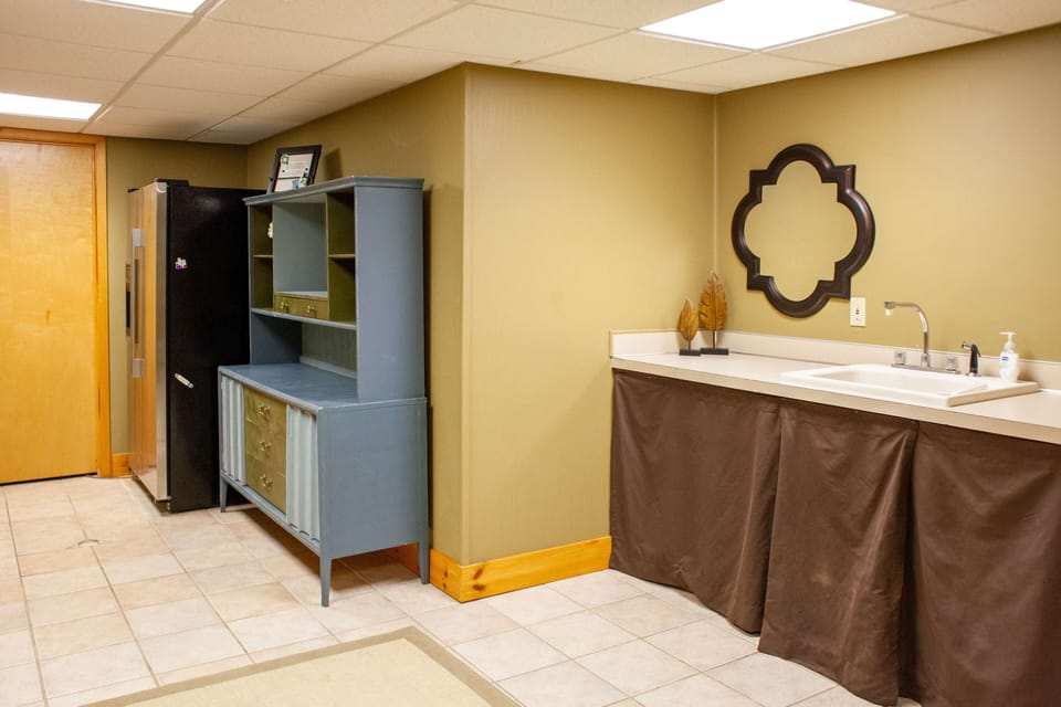 Downstairs snack room 