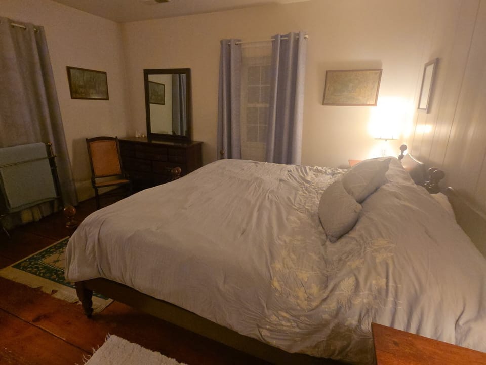 Mom and Dad's room king size bed