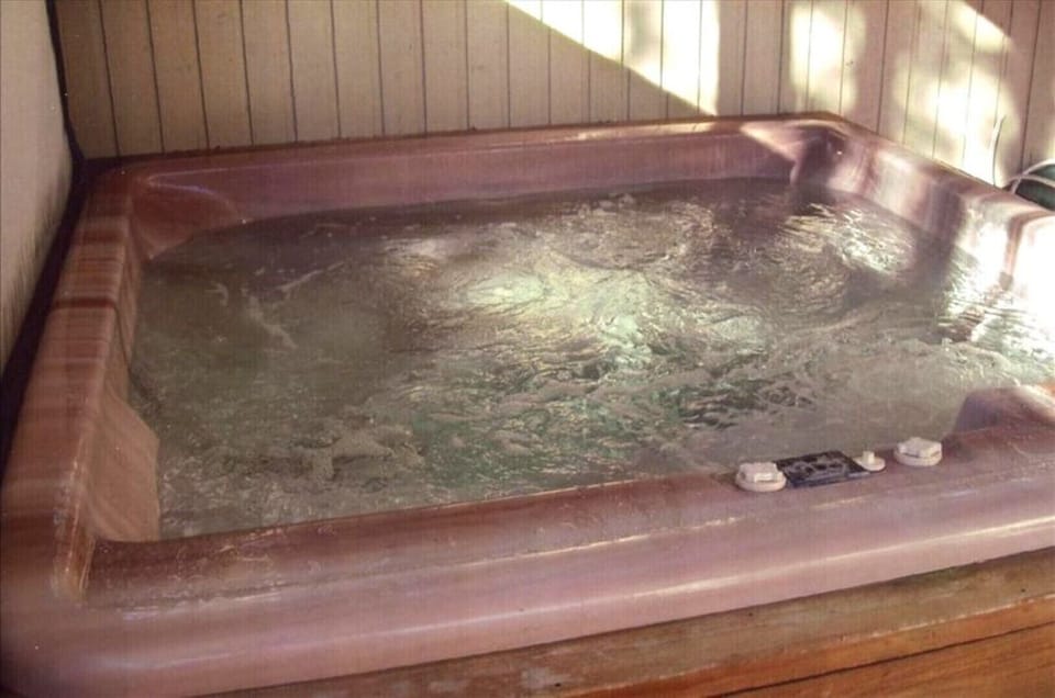 Inviting hot tub