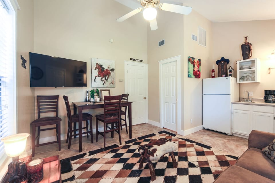 Suite 5- Living Room amd Kitchenette View 