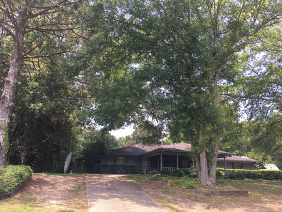 Front, curbside view of Family Home; single-level, spacious ranch-style.