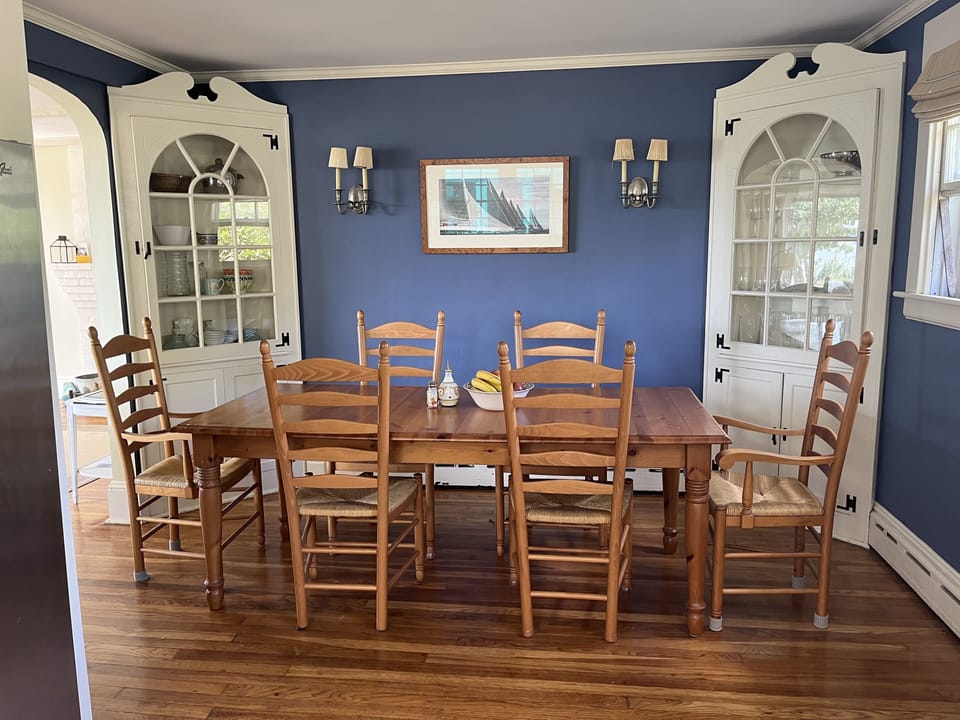 Dining room adjacent to kitchen
