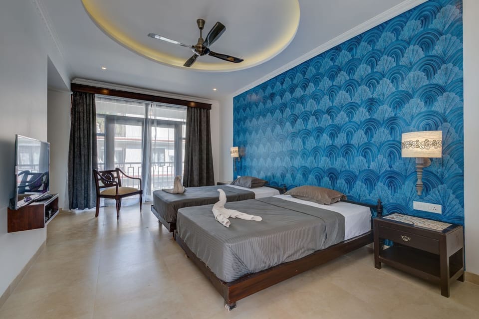 Bedroom with attached balcony