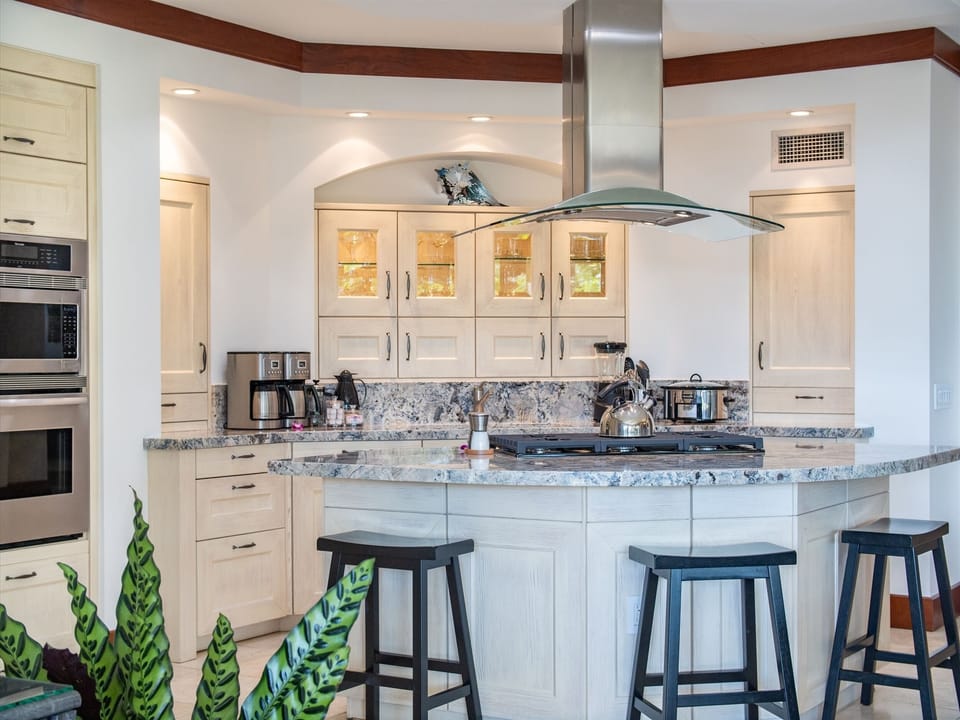 Exceptionally Equipped Chef's Kitchen with Bar Seating