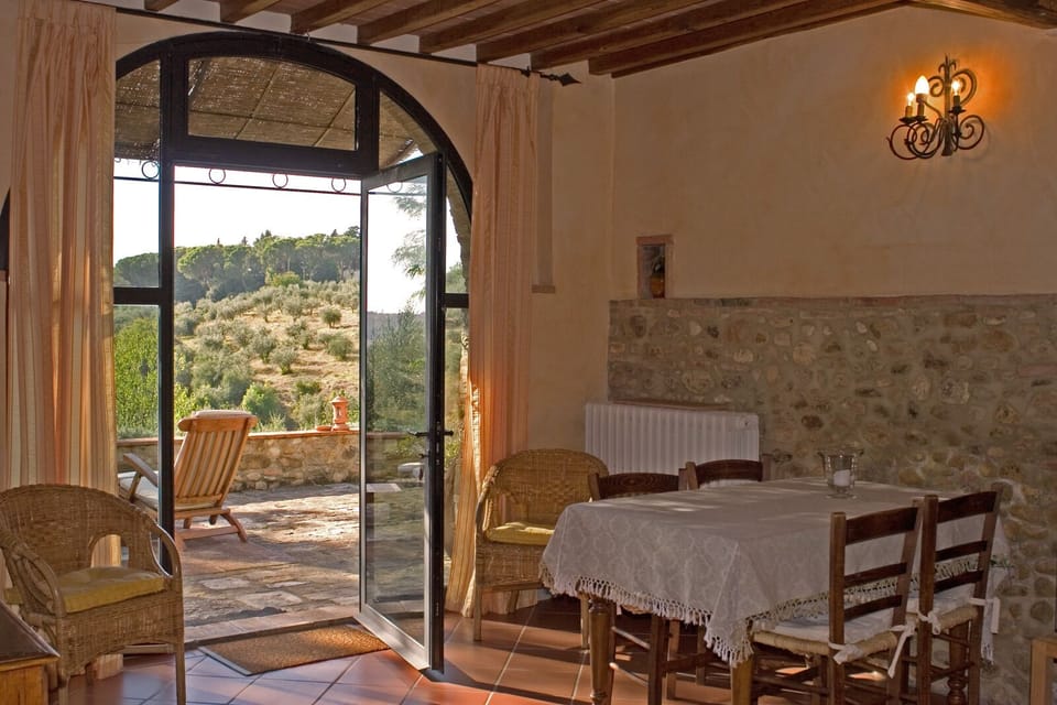 The entrance and the living room.