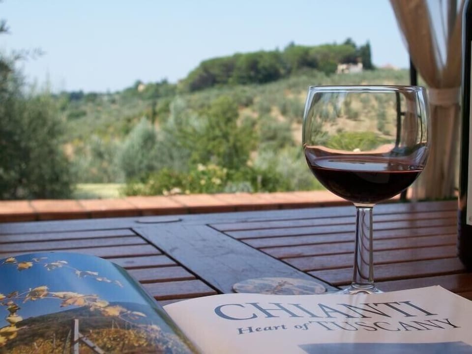 Local shops sell Chianti wines produced in the are