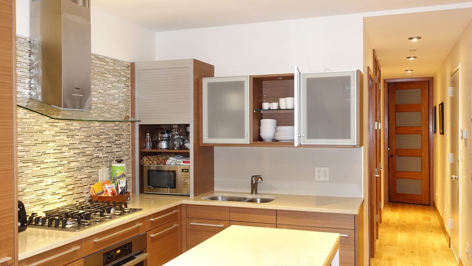 Kitchen Cabinets Corner & Hallway