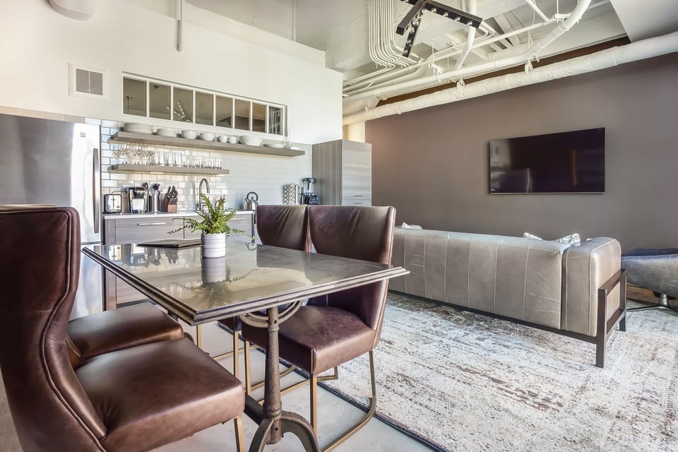 Dining Area and Living area at Sherwood Loft