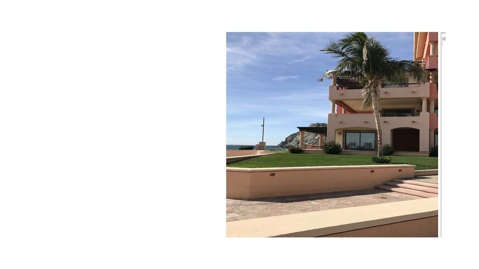 Penthouse is on the top floor of this building & has wrap around decks