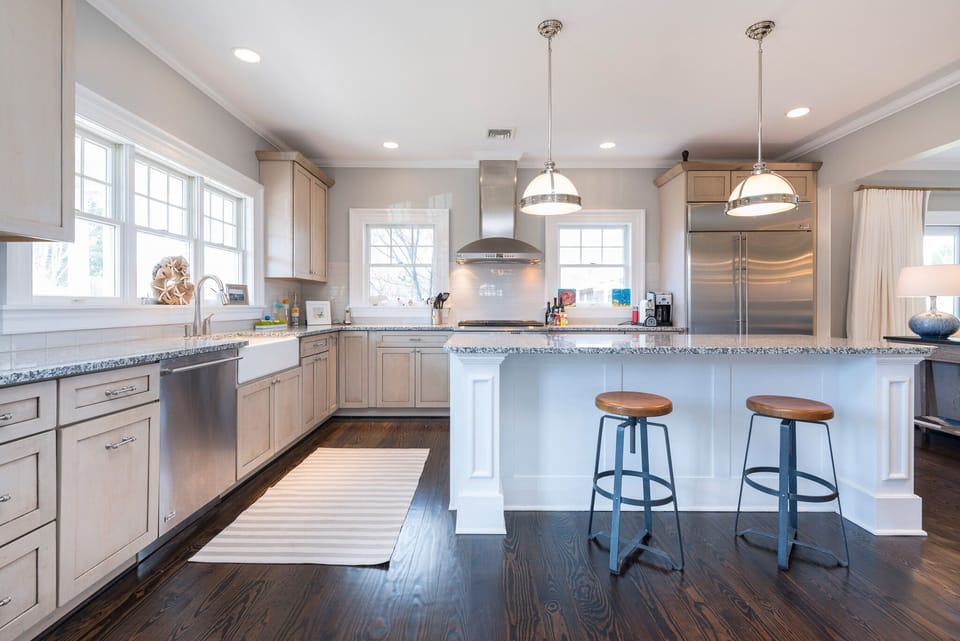 Open Kitchen with Stainless Steel Appliances