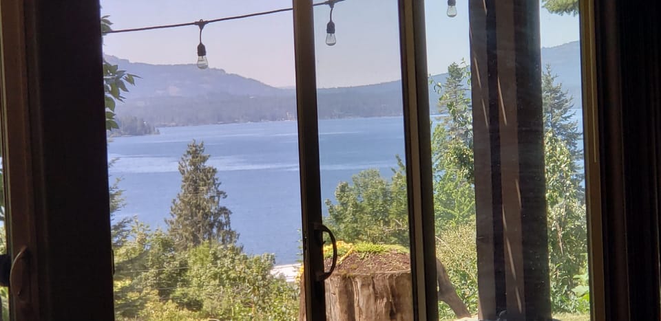 View from living room and dining room