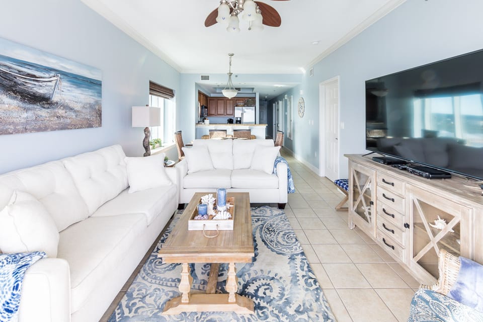 Lots of comfortable seating to enjoy family time.