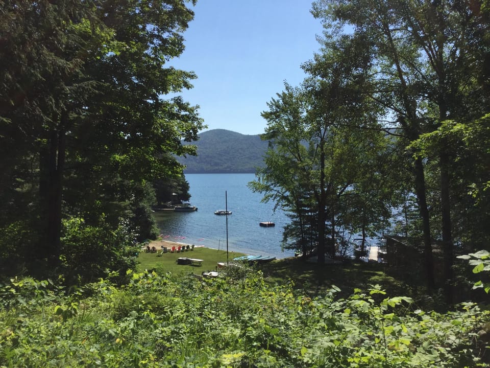 Cabin view overlooking the beach