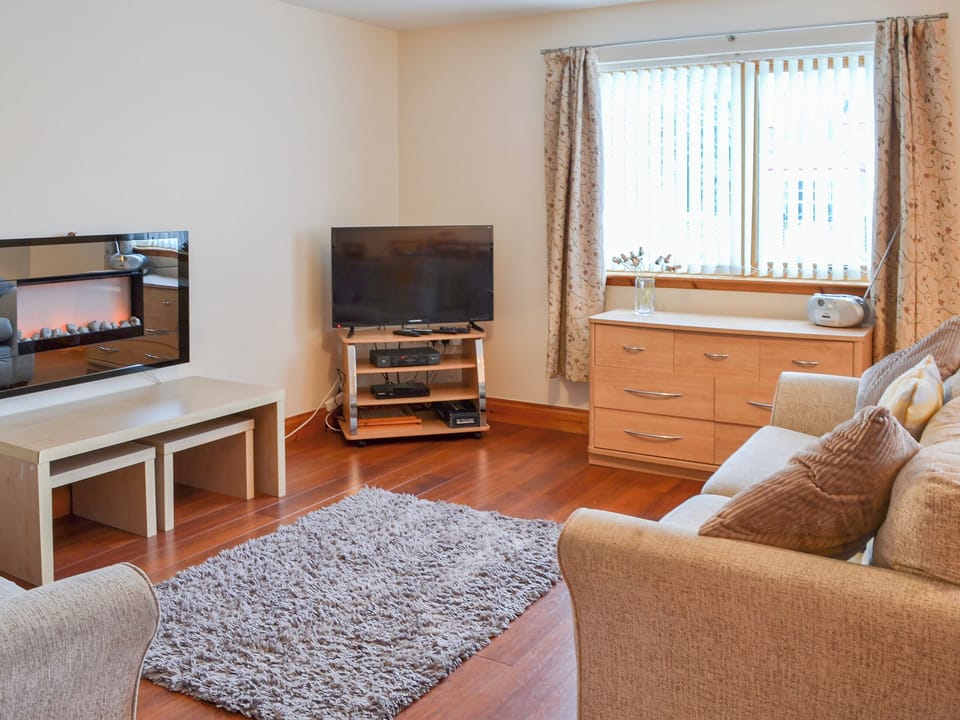 Spacious living area | Glen Apartment, Aviemore