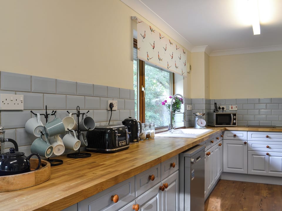 Kitchen with dining area | Rowan House, Camus Inas, Salen, near Acharacle