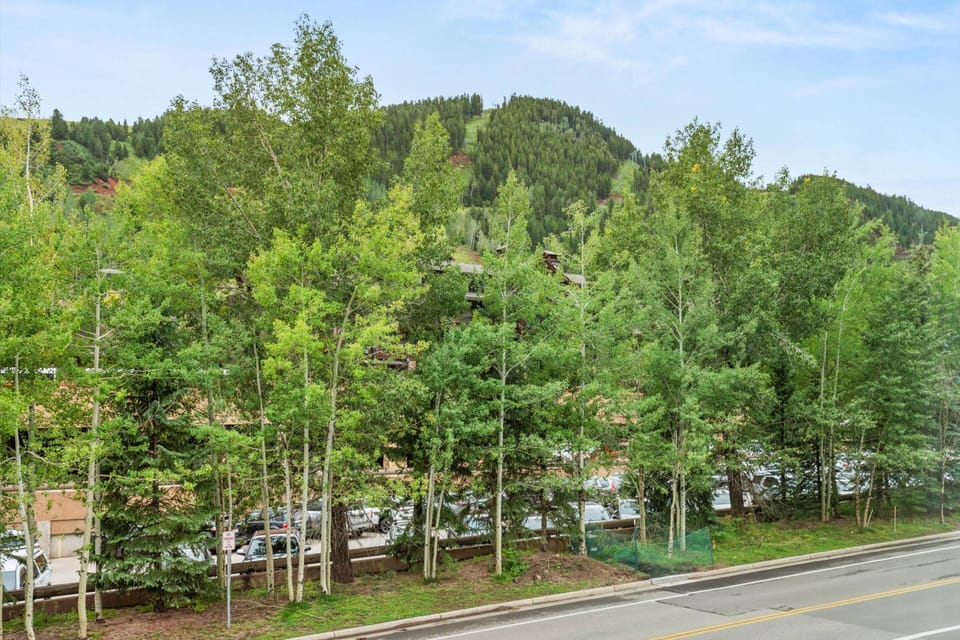 In the spring, summer and fall you can easily catch the shuttle up to the Maroon Bells at the Aspen Highlands Village across the street.