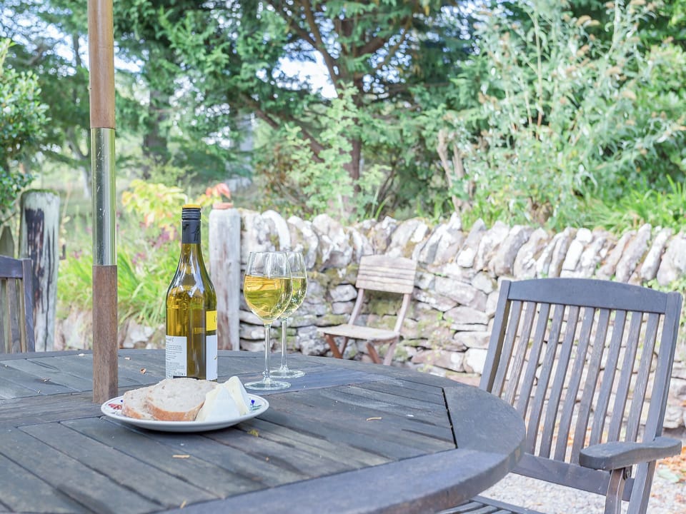 Sitting-out-area | Big Barns Cottage, Dunrobin, near Golspie