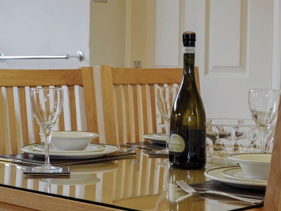 Charming dining area | Woodland View 1 - Plas Talgarth, Pennal, near Machynlleth