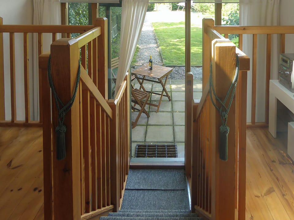 The patio is the perfect place to sit in the evening | The Studio, Hoe, near Dereham