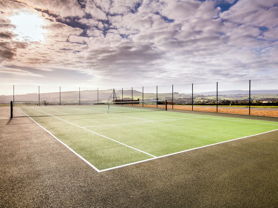 Shared tennis court | Smallshaw Cottages, Millhouse Green, near Penistone