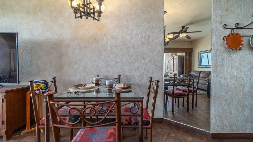 The dining table