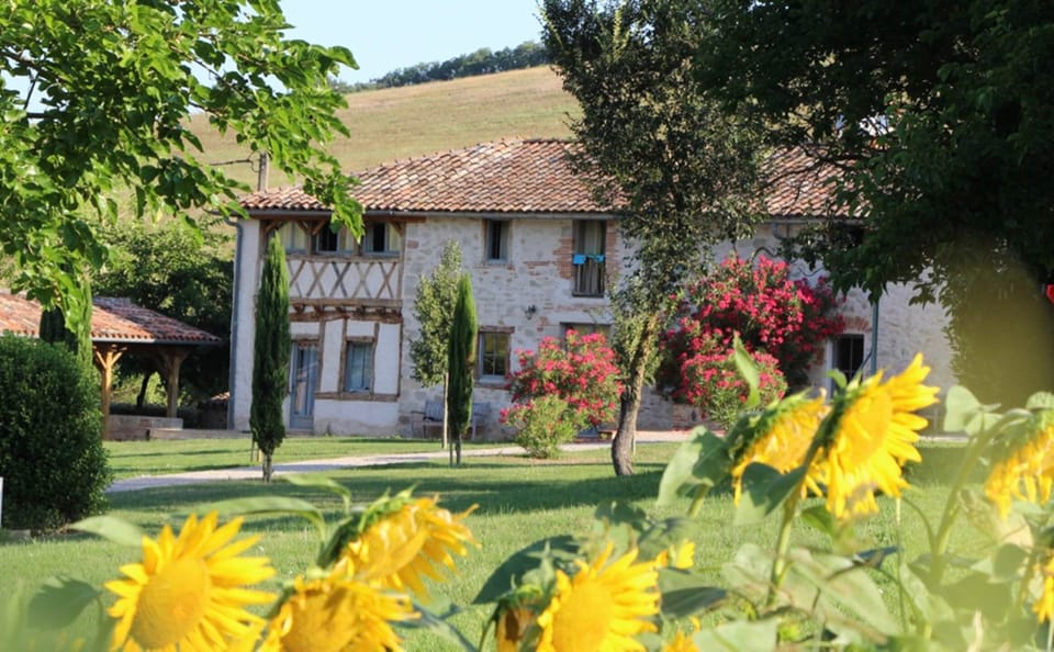 le gîte de Ségur au milieu des fleurs