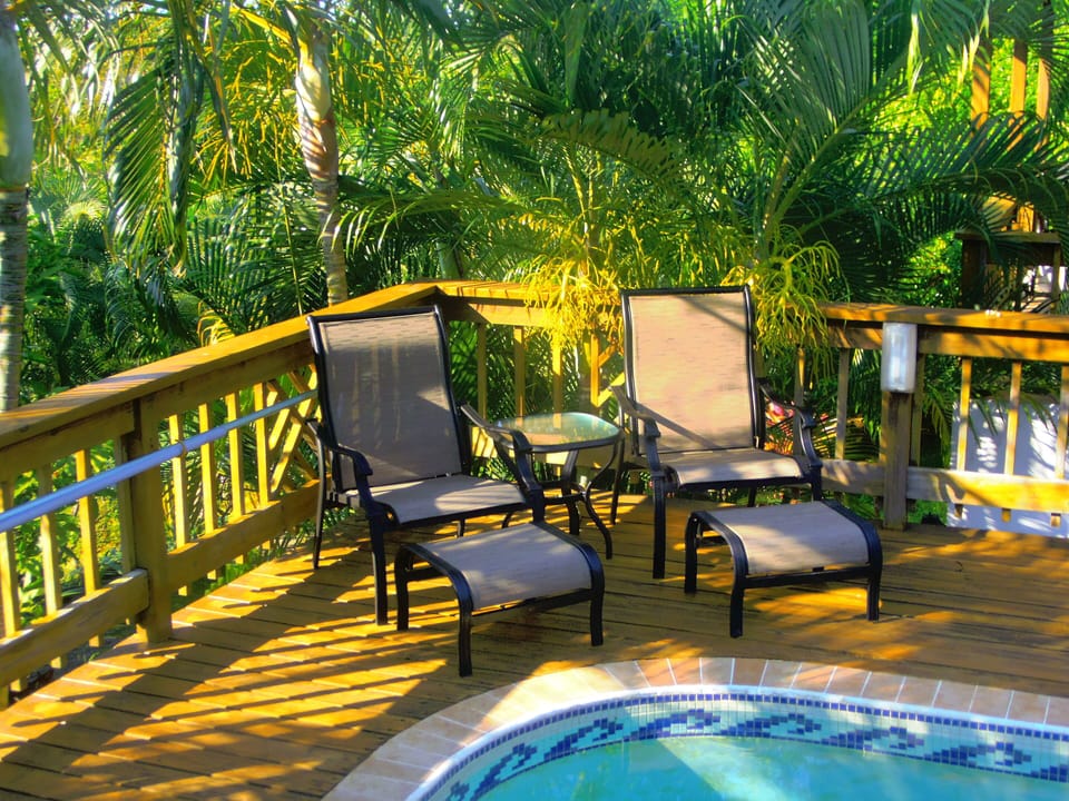 Relax or sunbathe poolside