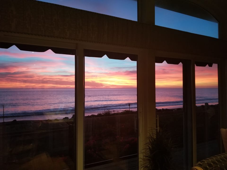 Sunsets and Waves Seen from Inside the Home